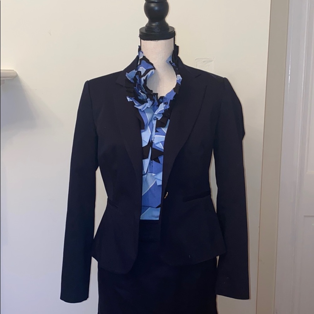 Navy Blue Coordinating Suit Jacket. Calvin Klein.